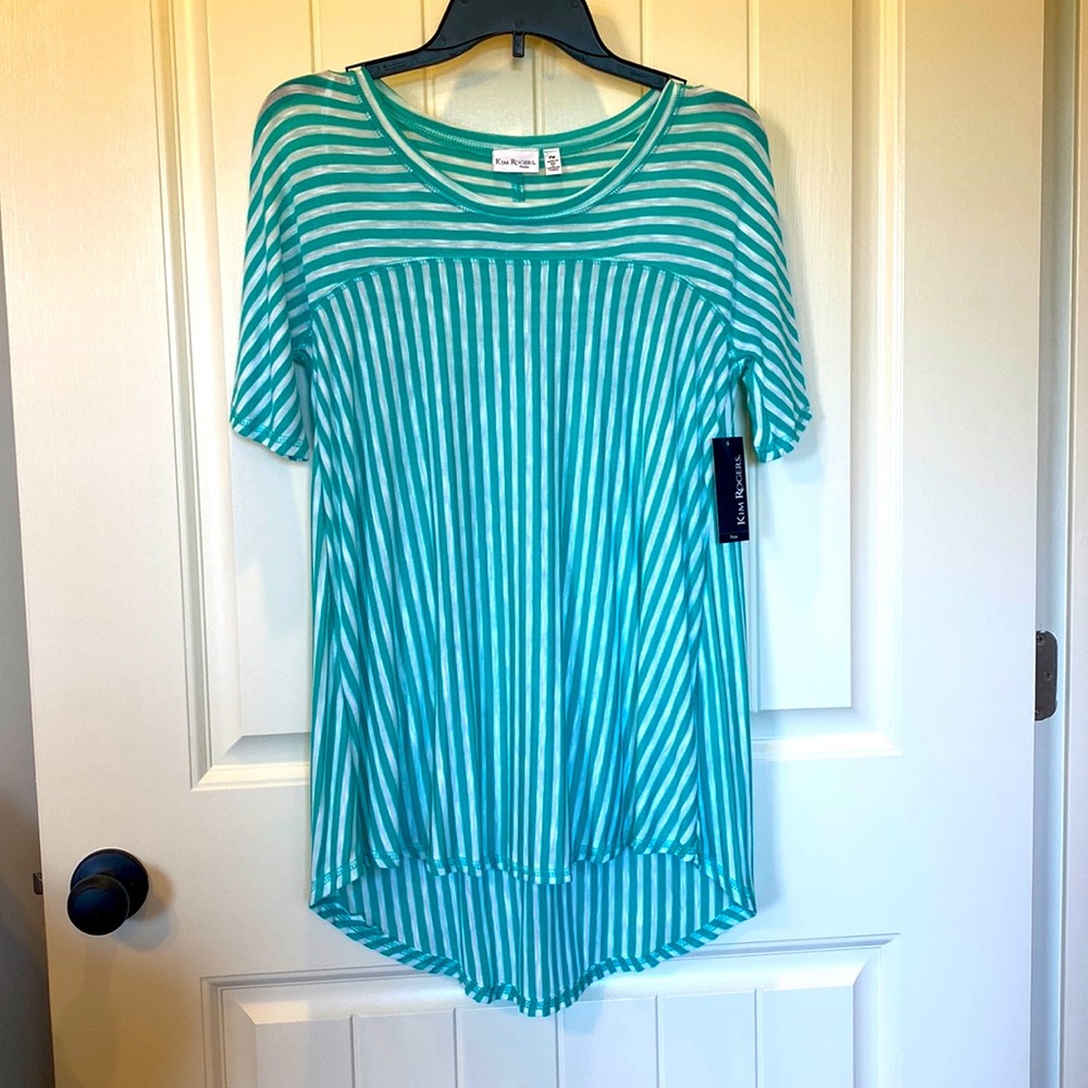 Kim Rodgers Short Sleeve Shirt Petite Medium